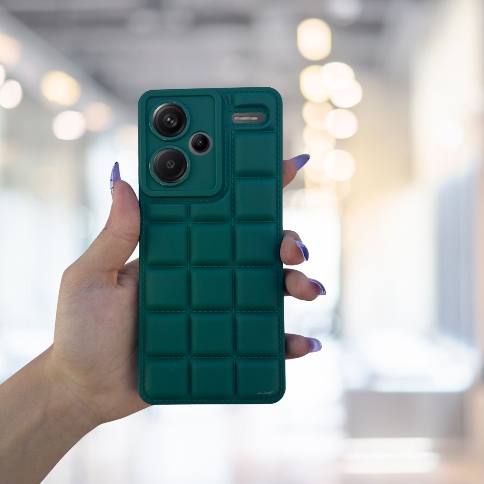 Redmi Note 13 Pro Plus 5g Kılıf Puffer Şişme Kapitone Tasarımlı Kamera Korumalı Yumuşak Madlen Silikon Kılıf