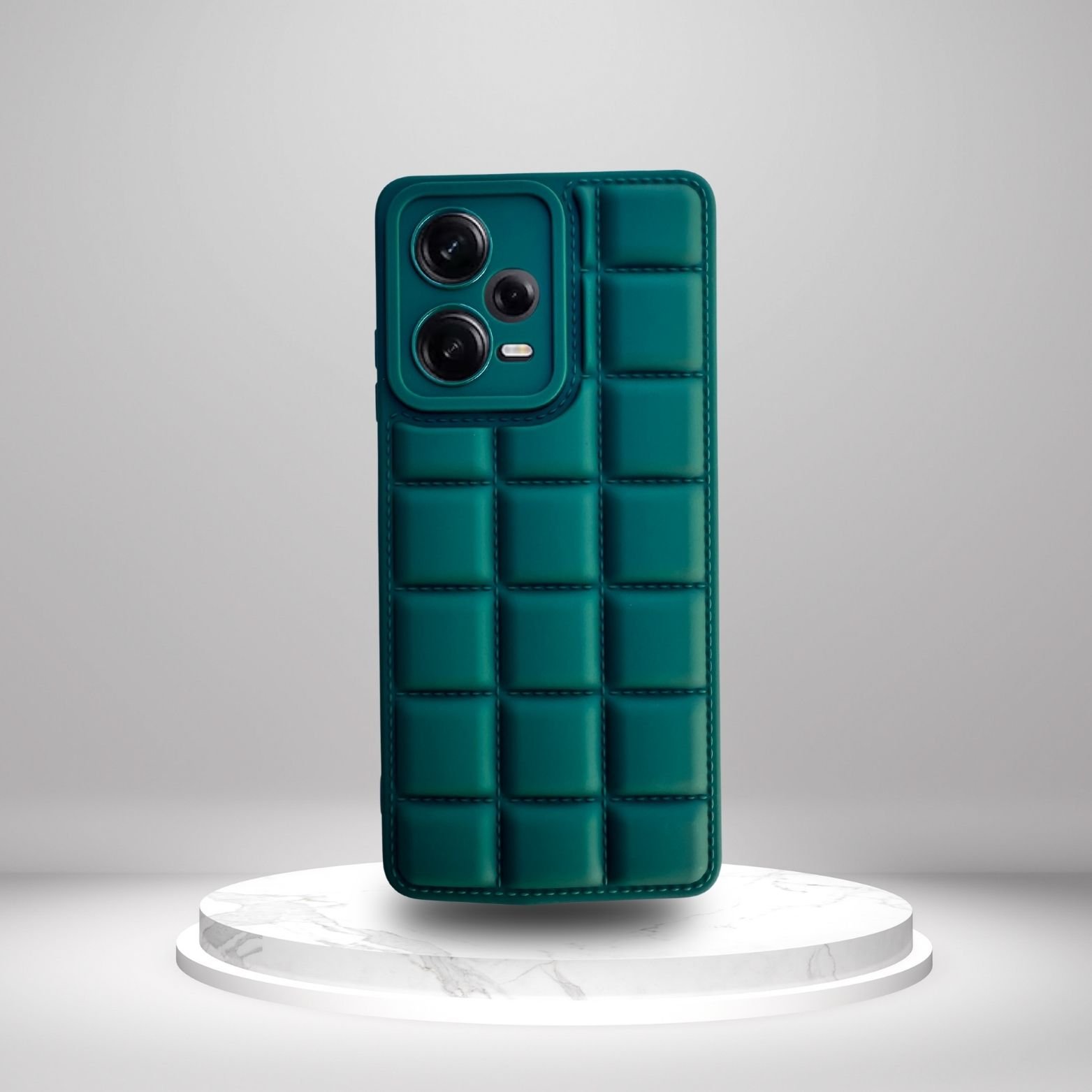 Redmi Note 12 Pro 5G Kılıf Puffer Şişme Kapitone Tasarımlı Kamera Korumalı Yumuşak Madlen Silikon Kılıf